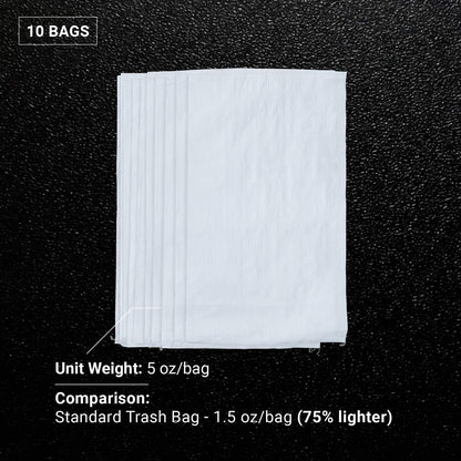 Sandbaggy Large Sandbags - Size: 31" x 45" - Thick Heavy Duty Contractor Bags, Heavy Duty Garbage Bags, Dumpster Bag, Construction Trash Bags, Contractor Bags 6 mil (10)