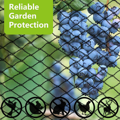 50x100ft Bird Netting for Chicken Coop Poultry Netting 1 inch Mesh Heavy Duty Chicken Coop Cover Netting Roof Hawk Proof Bird Netting for Garden Protection Fruit Tree Netting Against Squirrels Deer