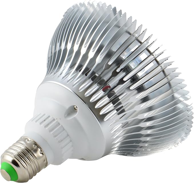 ABI 12W LED PAR38 Grow Light Bulb for Veg and Flower (Red 620-630nm, Deep Red 660nm, and Blue 450-460nm)