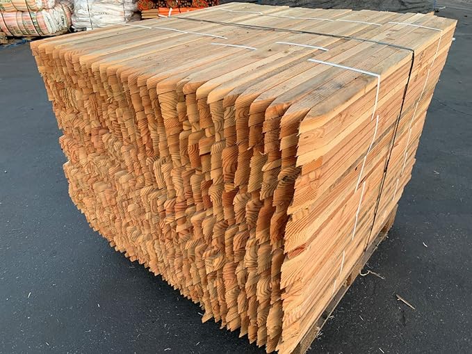 Sandbaggy 48" Wooden Grading Stakes - Heavy Duty for Construction, Gardening, Surveying, Concrete Forms - Chisel Point, Douglas Fir Wood - Made in The USA (1050 Stakes - 1 Pallet)