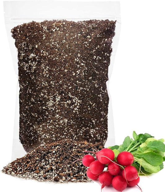 Premium Organic Potting Soil for Radish - (3 Quart Bag)