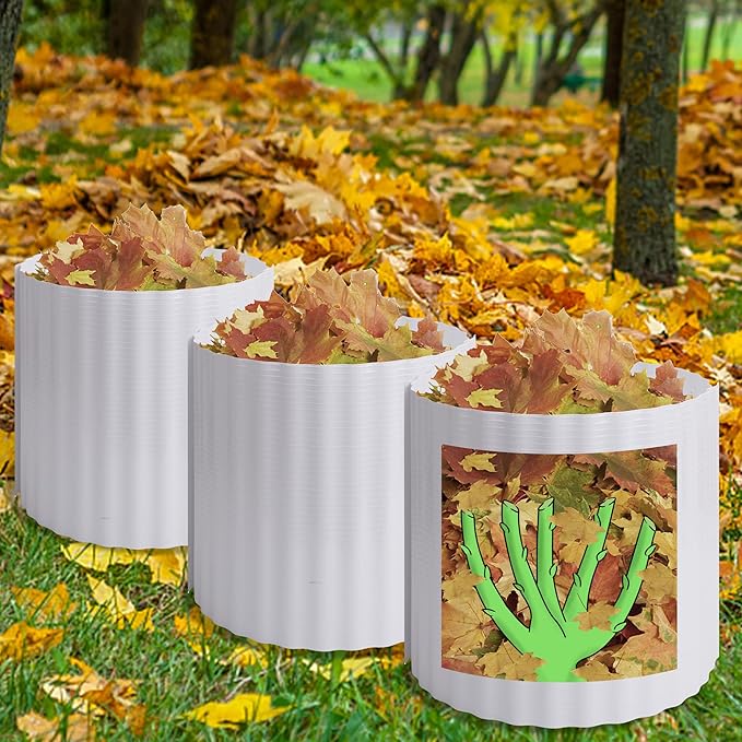 DECOHS 8 PCS Winter Rose Collar-Warm Rose Cones for Plant-Connectable Winter Rose Plant Protective Cover for Protecting Plants from Wind Blows Animals Eating
