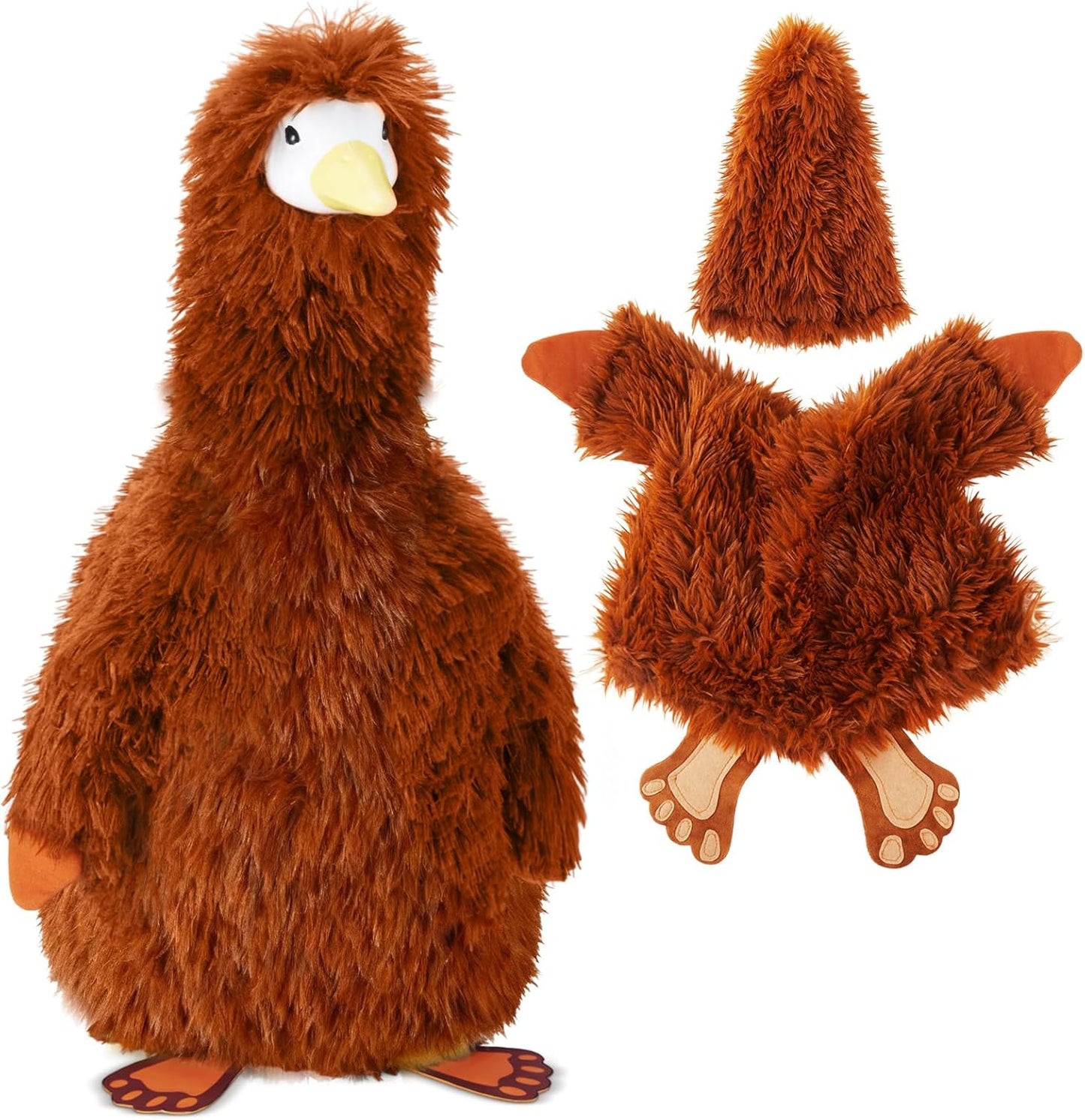 Vinsot Halloween Outdoor Porch Geese Outfit, 23" Patio Yard Porch Desk Goose Coat, Lawn Goose Accessories