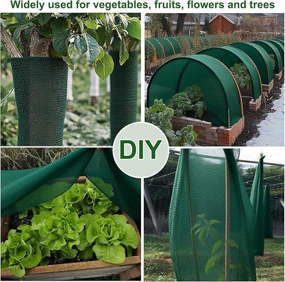 Green Plant Covers Freeze Protection 6.5 x 33 FT 1.2oz/yd² Frost Cloth Blankets for Outdoor Plants in Winter, Floating Row Cover for Vegetable Garden