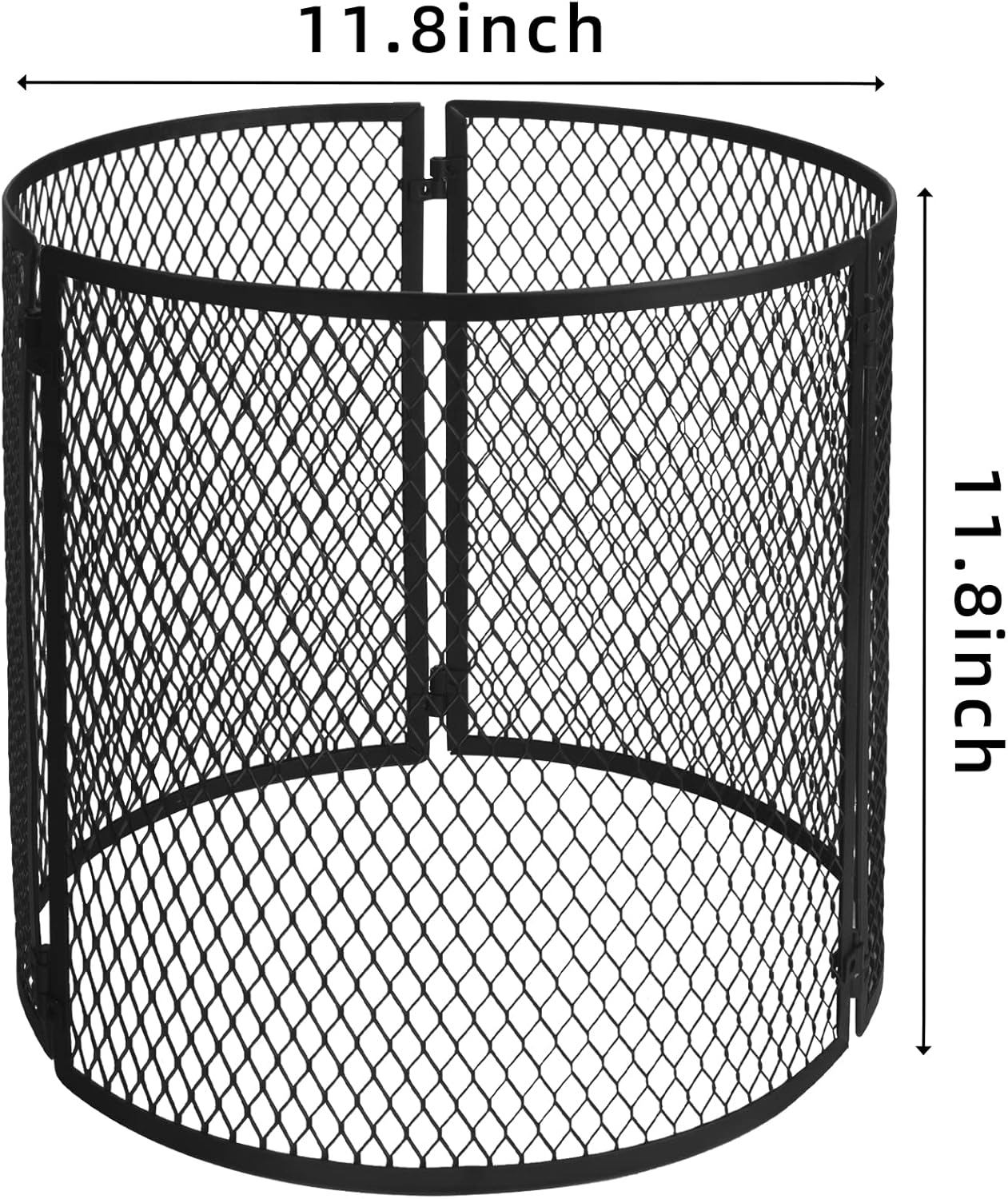 4 Pack Metal Plant Cage Protectors from Animals-11.8 x 11.8 Inch Garden Plant Protector - Sturdy Bunny Barricades Chicken Wire Cloche Plant Protectors for Keeping Bunny Animals Out