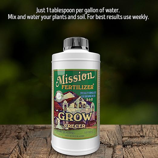 Grow 3-1-2 Organic Liquid Fertilizer - (Organic Soil nutrients) … (Quart)