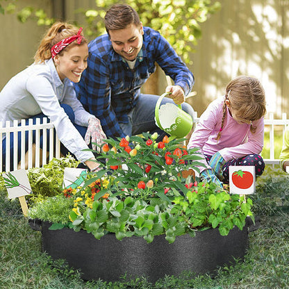 15 Gallon Plant Grow Bags, Round Fabric Raised Garden Beds Planter Pots with 2 Handles,Durable Breathe Cloth Planting Bed Gardening Container to Grow Vegetables for Outdoor Plants