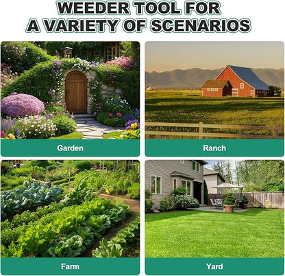 Berry&Bird Triangle Hand Hoe, 15.2'' Winged Weeder Garden Hoes with Short Wood Handle, Gardener Stainless Steel Warren Hoe, Garden Weeder Hoe Tool for Quickly Weeding, Edging and Gardening Tools