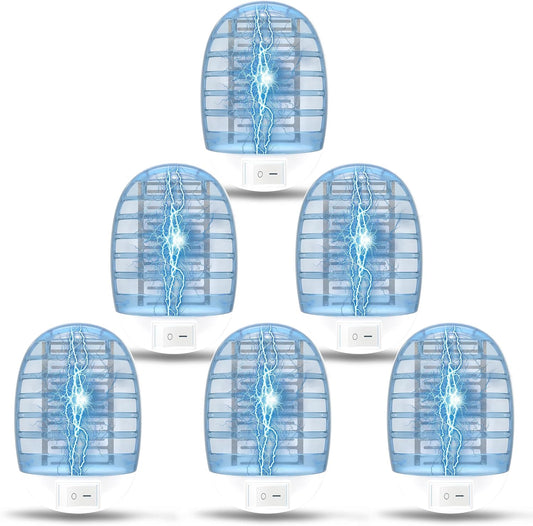 6 Packs Bug Zapper Indoor, Fly Traps for Indoors, Insect Traps for Home Mosquito Killer for Kids &