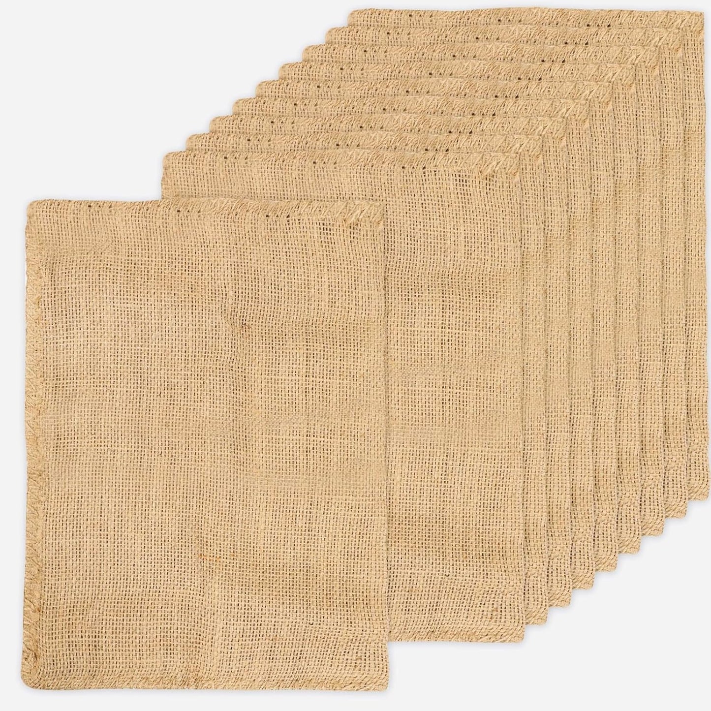 Zplontya 10pcs Middle Burlap Bags-14x20 Inch Natural Jute Burlap Sacks, Reusable Plant Grow Bags Root Vegetable Holders, Strong Potato Sacks for Gardening Planting Food Storage