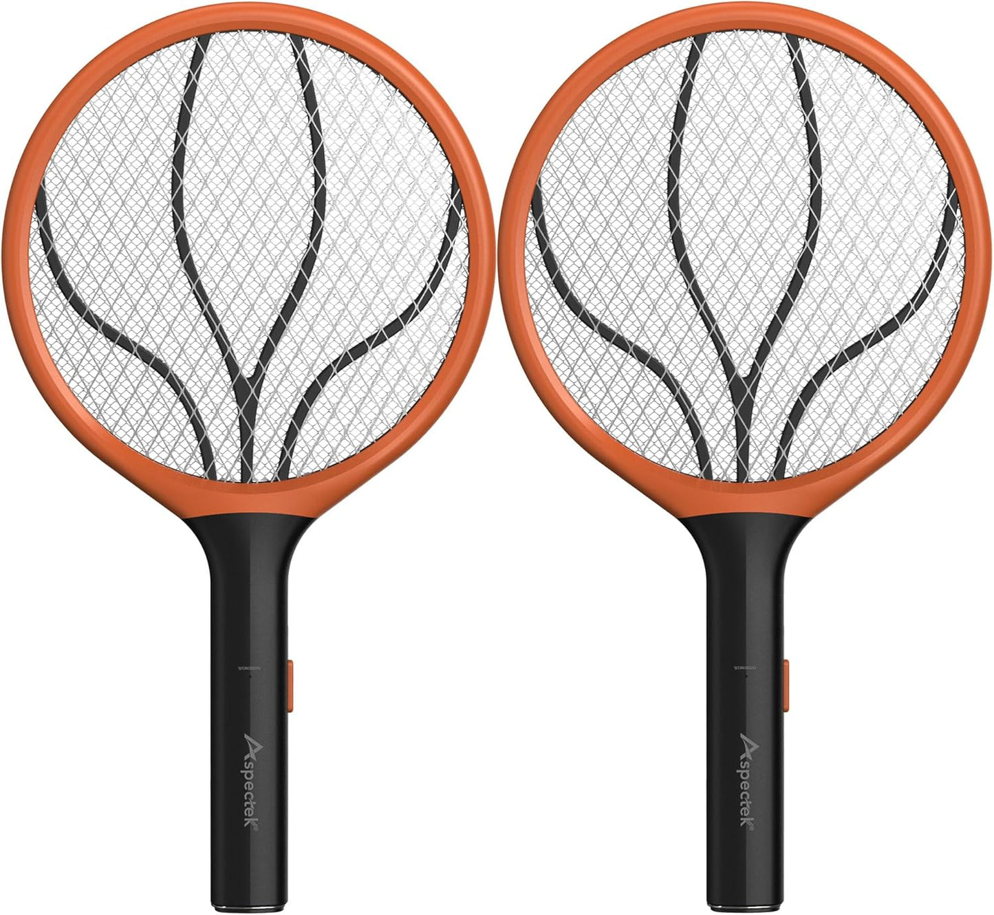 ASPECTEK 2-Pack Electric Fly Swatter, 3000V Bug Zapper and Mosquito Racket for Indoor and Outdoor Use, Handheld Insect and Mosquito Killer (2xAA Batteries Not Included)