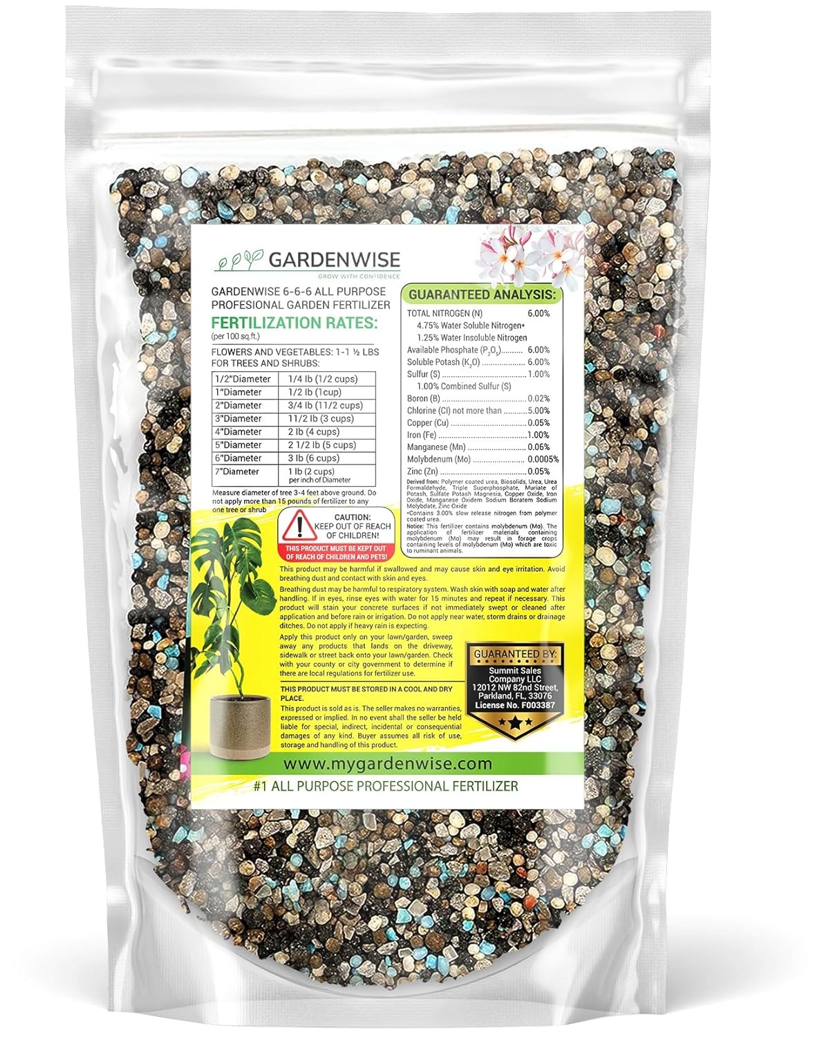 6-6-6 All-Purpose Professional Plant Food Fertilizer; Ideal for Winter Care & Spring Feeding, Perfect Balanced NPK for Indoor and Outdoor Plants (2 QUARTS)