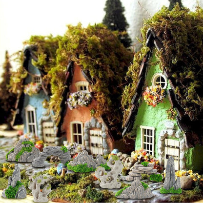 27 Pcs 9 Styles Zen Garden Accessories, Miniature Rockery Decoration Mini Garden Accessories for Micro Landscape Decoration Bonsai Ornament Plant Pot