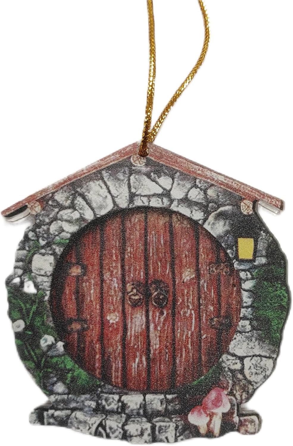 Mini Fairy Garden Door for Tree, Miniature Fairy Door for Fairytale Tiny House Doors, Bonsai Terrarium Micro Landscape Decoration Accessories, Outdoor Statues, Garden Sculptures and Statues (Pendant)