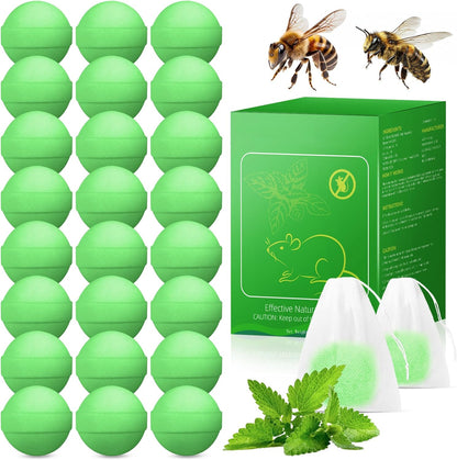 24 Pack Powerful Wasp Repellent Outdoor Indoor, Bee Repellent for Yellow Jackets, Hornets, Carpenter, Wasp Deterrent for Garden, Patio, Yard, Farm, Safe for Kids & Pets