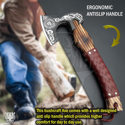 SHINY CRAFTS®- Personalized Viking Axe – Best Gift for Husband Decorative Hatchet for Father’s Day, Birthday, Anniversary, or Christmas (SCA-07)