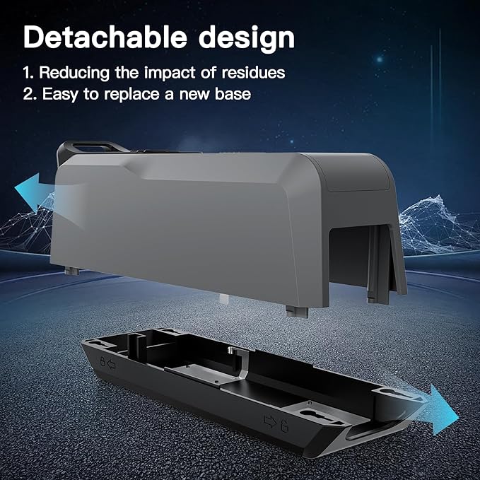 Electric Mouse Trap Indoor for Home, Reusable No-Touch Electric Mouse Trap Zapper with Powerful Voltage Effectively Kills Mice in Living Rooms, Kitchens, Garages, and More