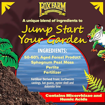 FoxFarm Happy Frog Potting Soil, 2cu ft (Pack of 4) - for Indoor/Outdoor Container Plants, Improves Root Efficiency, pH Adjusted for Optimal Nutrient Uptake - Contains Mycorrhizae and Humic Acids
