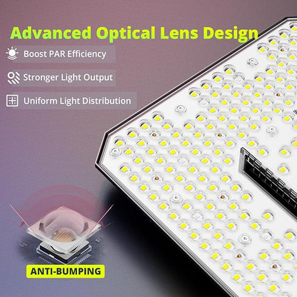 UAP1500 LED Grow Light, 150W Commercial Full Spectrum Grow Lamp for Indoor Plants with Full/Epar Boost Mode Switch & Daisy Chain, Dimmable Plant Light for Seed, Veg, Flower in 2x2/3x3 Grow Tent