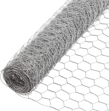 Chicken Wire Netting Galvanized Wire Mesh Hexagonal Fencing for Poultry Garden Fencing Barrier 6FTx50FT