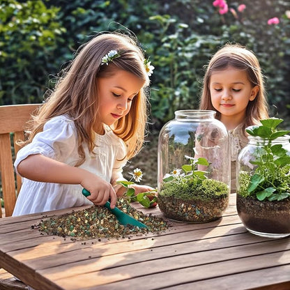 Terrarium Potting Soil Mix 1qt, Custom Made for Terrariums, Perfect for Vibrant Miniature Gardens