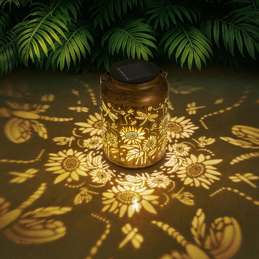 Sunflower Solar Lantern, Birthday Gifts for Women, Outdoor Waterproof LED Decorative Garden Lights for Lawn, Landscape, Patio, Porch Hanging Solar Lights for Ladies, Mom, Grandma