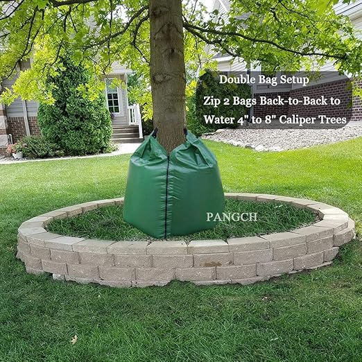 Tree Watering Bag, 20 Gallon Slow Release Tree Watering Bags-Drip Irrigation Bag for Newly Planted or Established Trees (5 Pack)