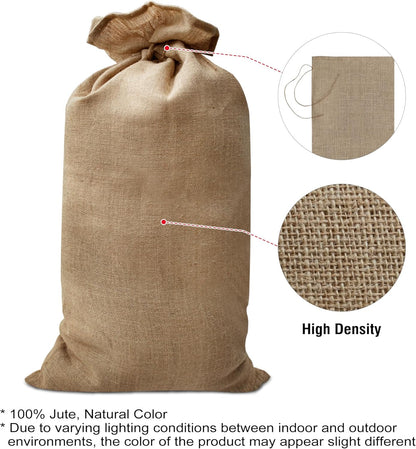 Agfabric Burlap Sack 1pack 20"×40" Burlap Storage Bag with Strings, Reusable Potato Storage Bag for Food Storage Plant Gardening Planting, Food Grade, 1piece