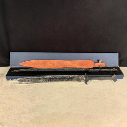 SV Handmade cast Manganese Steel Chopping Blade Sword, Full Tang, Outdoor, Hunting, Camping, Hiking, Survival, with Protective Cover, Multiple Styles to Choose from