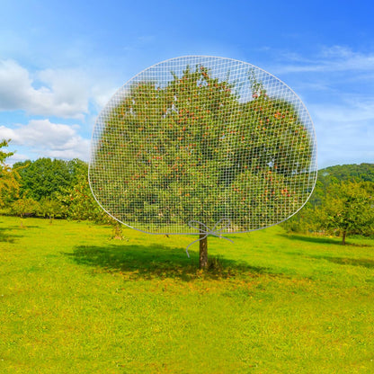 6 x 7 Feet Insect Bird Barrier Netting Mesh with Drawstring, Garden Bug Netting Plant Cover for Protect Plant Fruits Flower from Insect Bird Eating
