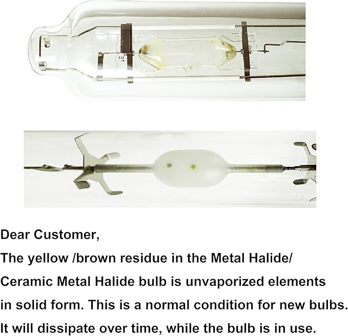 1000 Watt Vegetative Metal Halide Lamp MH Grow Light Bulb Lamp, MH 1000W E39, High PAR Enhanced Blue and Violet Spectrums CCT 6000K for Vege Growth and Flower