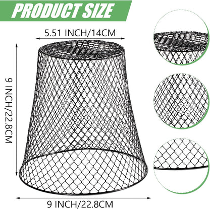 40 Pcs 9 inch Chicken Wire Plant Covers Bulk,Wire Garden Cloches Chicken Wire Cloche Plant Protector Metal Heavy Duty Garden Plant Cloche for Keeping Bunnies Chicken Squirrels Birds Other Out
