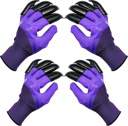 DCCPAA Garden Gloves with Claws,Claw Gardening Gloves for Digging,Planting, Weeding, Seeding-Waterproof for Men and Women