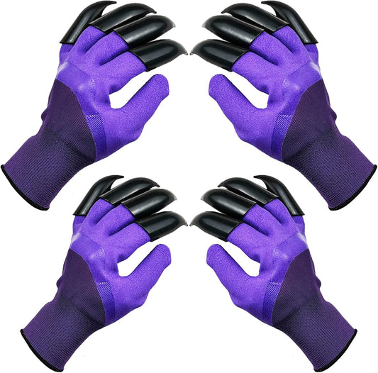 DCCPAA Garden Gloves with Claws,Claw Gardening Gloves for Digging,Planting, Weeding, Seeding-Waterproof for Men and Women