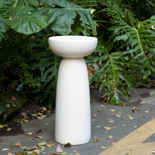 Decorative Roman Column Pedestal Column Plant Stand, Vintage European Style Classical Garden Pillar, Indoor Outdoor Decor, Pedestal Columns Plants Standing for Entryway Garden Yard Home (White/28''H)