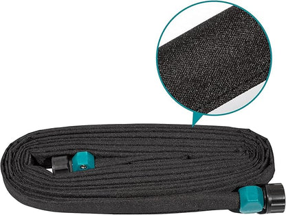 LINEX Garden Flat Soaker Hose 1/2" x 15 ft for Garden Beds Drip Irriagtion Hoses Heavy Duty Save Water 80%