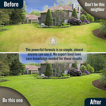Turf Titan Thatch Buster Lawn Aerator & Grass Dethatcher (1 Gallon) – All-Natural Liquid Soil Loosener & Conditioner for Green Grass – Healthy Soil in 45 Days – Covers Up to 32,000 Sq Ft