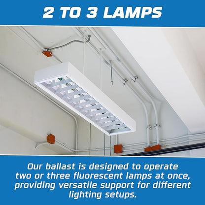 OHLECTRIC 10 Pack - Replacement for ICN3P32-SC 1,2&3 Lamp - T8 Fluorescent Ballast, Electronic
