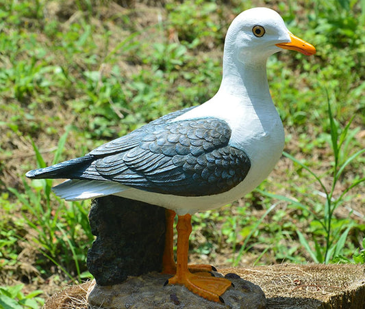 coolboy Real Seagull Figurine,Garden Bird Statue -Seagull Décor Birds Figurines Ornaments - Best