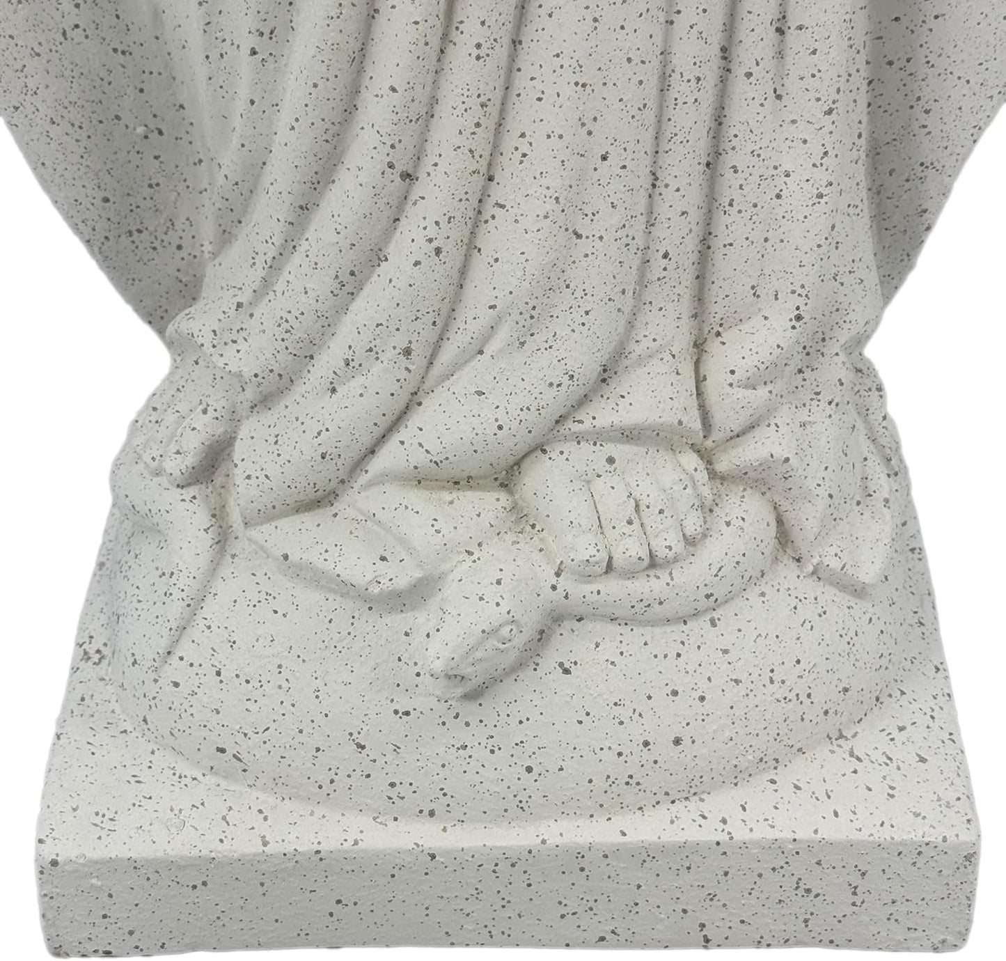 Galt International Virgin Mary Praying Blessed Mother of Grace Garden Statue Terrazo-Style 32" Religious Resin Statue Holy Queen of Heaven