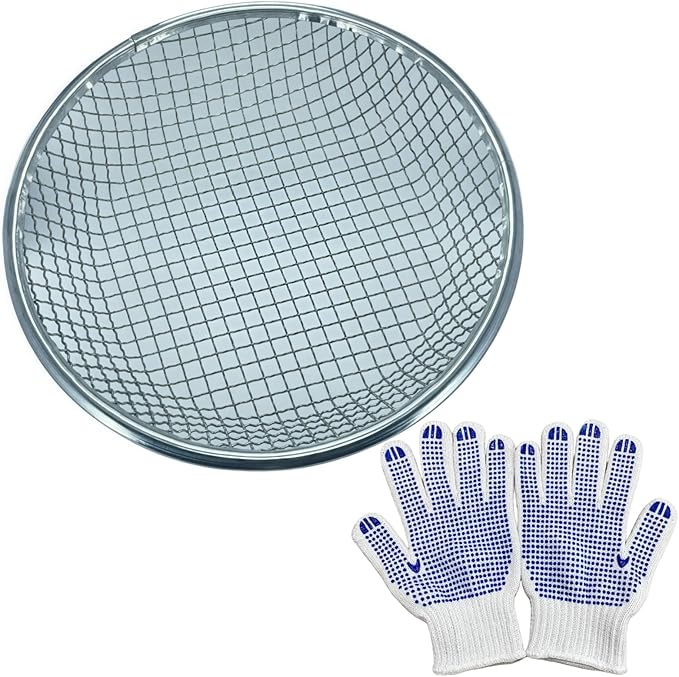 Mesh Gardening Sifter, 10mm Sieve mesh Size， Perfect for 5 Gallon Bucket,for Sand Rocks Dirt