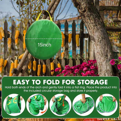 Leaf Collector with Extension Lawn Bags,Portable Pop Up Leaf Bag,Thickened Leafs Scoops,Reusable Yard Garden Bags for Leaves and Trash (1 Pack)