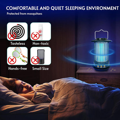 Bug Zapper Indoor - Bug Zapper Fly Zapper with Extra Bulb 4200V Mosquito Zapper Outdoor Mosquito Killer Fly Traps Insect Killer for Home Patio Camping, Plug-in with 4.92 Ft Cord