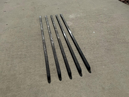 Sandbaggy Square Steel Concrete Form Stakes with Nail Holes - 5/8" Wide - Rust Resistant Coating - Removable, Reusable - Construction Grade Stakes (24 inch, 30)