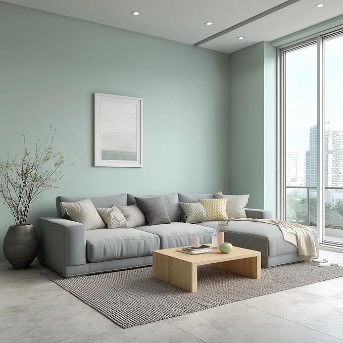 EVOLVE Paint & Primer: Environment-friendly, Low Sheen with One-coat Coverage for Interior & Exterior surfaces (Greenhouse, 5-Gallon)