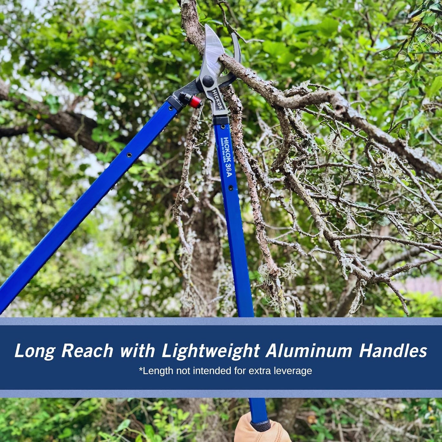 Heavy Duty Loppers for Tree Trimming – 36" Branch Cutter & Pruning Shears with Long Handle | Lightweight Aluminum Tree Trimmer | Professional-Grade Pruner Made in USA