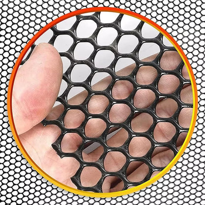 Plastic Wire Mesh Fence, Black Safety Fence Balcony Protection Net 39.3 Inch X 32.8FT Poultry Fence Roll for Garden Chicken Rabbit Construction Barrier(Size:1x20M - Mesh 1.8cm)