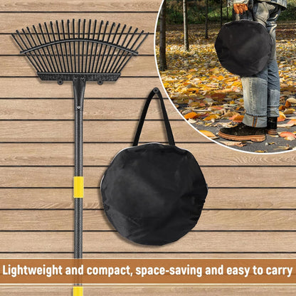 Pop Up Leaf Collector with Anchor Stakes, Collapsible Reusable Garden Waste Bag,Heavy-Duty Lawn Leaf Bag for Yard Debris, Grass, and Outdoor Cleanup,38"×24.5"×24.5",100-Gallon,Black