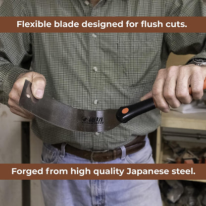Great Neck Kyoku Setsu Japanese Ryoba Double-Edged Pull Cut Saw, Ultra Fine Saw, Detail Hand Saw, Double Edge Saw, Japanese Wood Saw