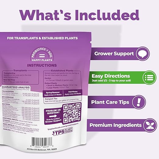 TPS NUTRIENTS Soil Microbes for Nutrient Uptake and Successful Transplanting and Established Plants (16 Ounces)